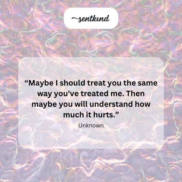 A close-up shot of a person with a pained expression, looking away from blurred figures standing in the background, conveying feelings of betrayal and isolation within a family.