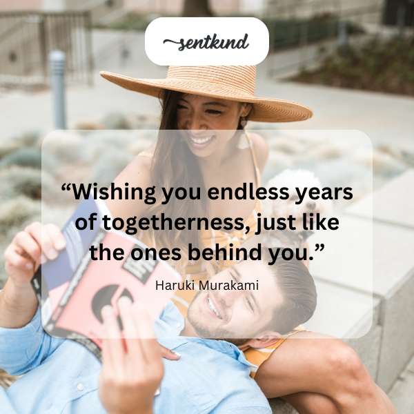 Overlapping wedding rings symbolize lasting love and commitment.