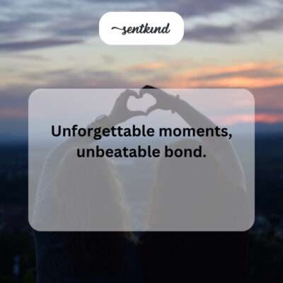 Unforgettable moments.