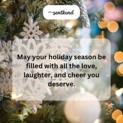 Deserving love, laughter, cheer for holidays.