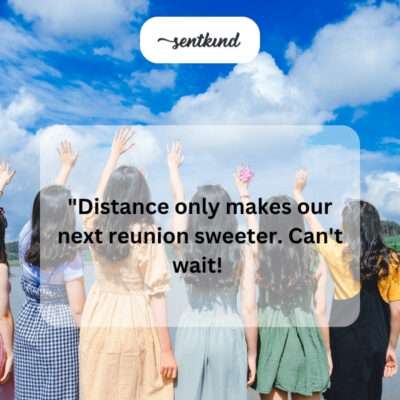 Anticipating a sweet reunion with a friend.