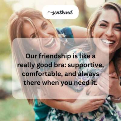 Comfortable and supportive friendship.
