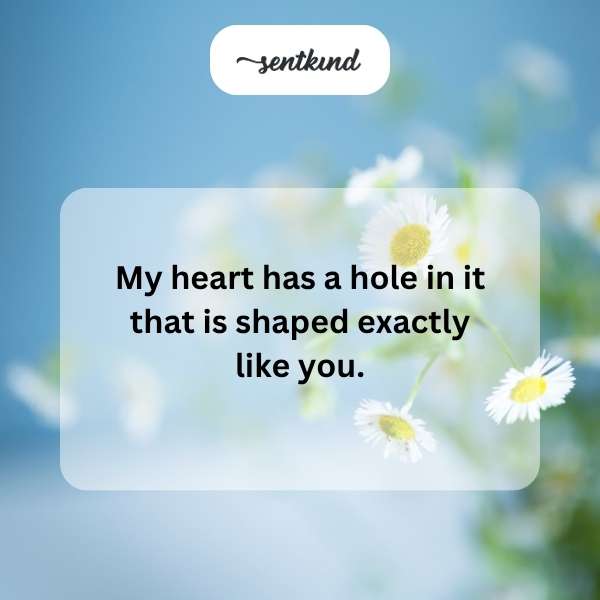 A heart-shaped figure with a missing piece resembling a person's silhouette.