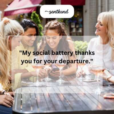 Social battery charged.