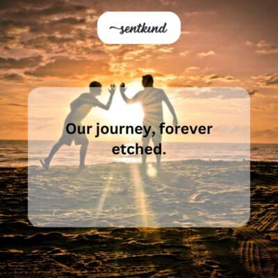 Our journey etched.