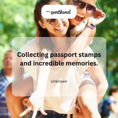 Passport stamps, memories.