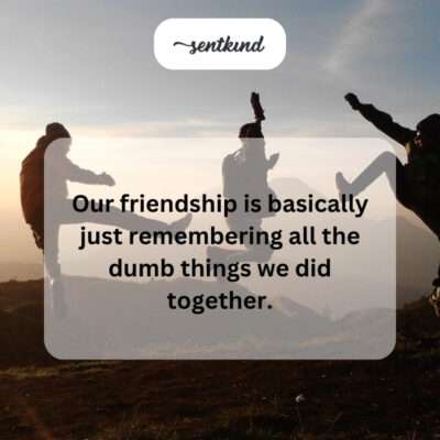 Remembering dumb things.