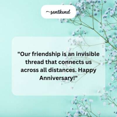 Friendship connects across distance.