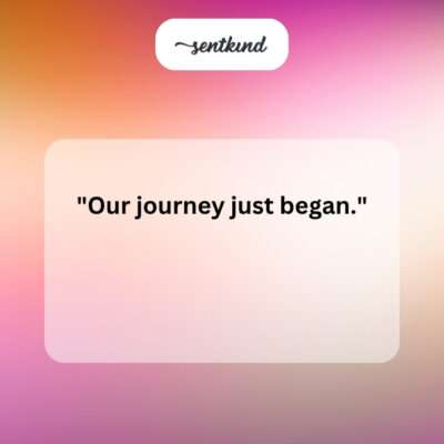 Journey began