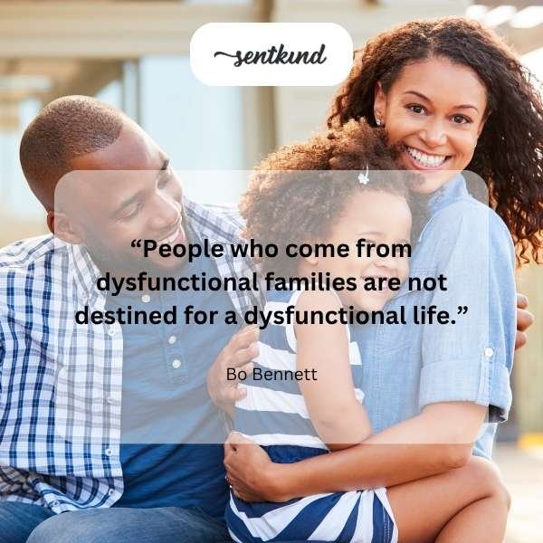 A person's face merges with faint images of family members reflected in a mirror, with the reflection extending outwards to encompass diverse faces in a crowd.