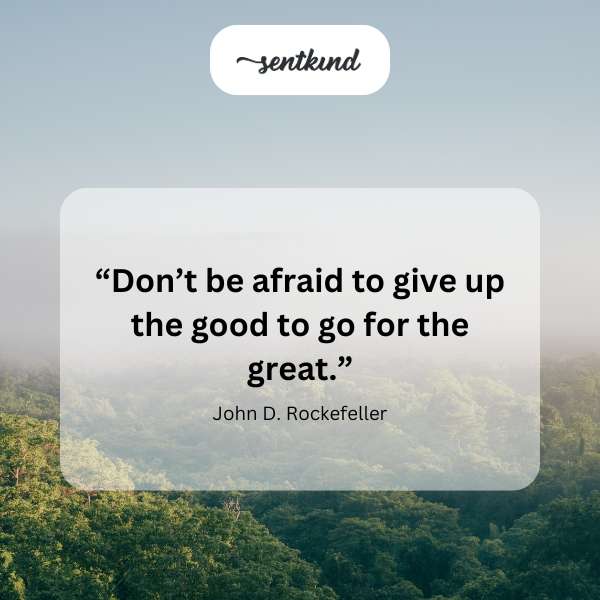 Inspirational quote encouraging ambition and progress.