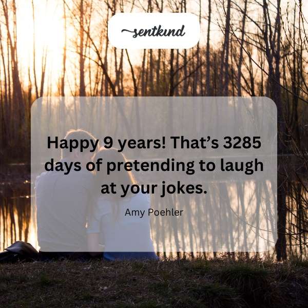 A celebratory banner with the text 'Happy 9 Years'.