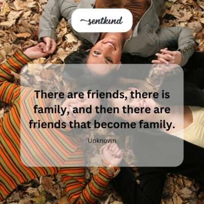 Friends become family.