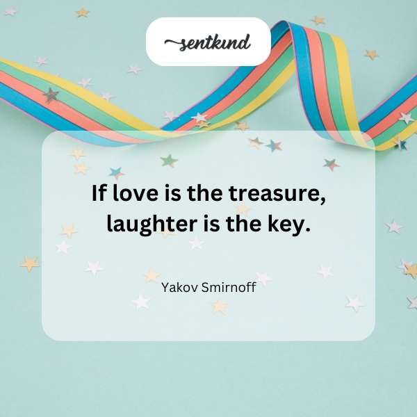 A golden key unlocks a treasure chest overflowing with laughter.