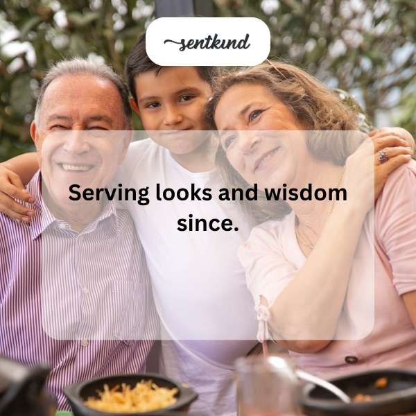 A warm portrait of a grandmother with a gentle smile, conveying wisdom and elegance.