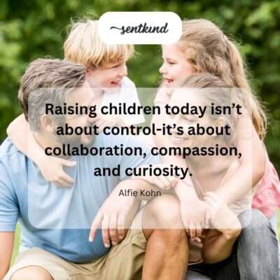 A parent and child, side-by-side, joyfully explore a discovery outdoors, highlighting curiosity and collaboration.
