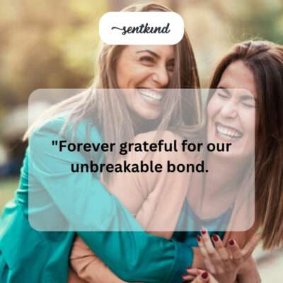 Unbreakable bond with a soul friend.