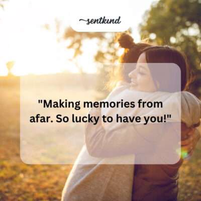Creating memories remotely with a friend.