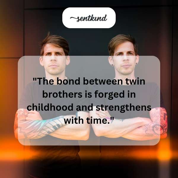 Twin boys playing together in a sunlit field, symbolizing their close bond.
