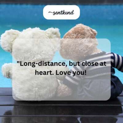 Close-knit long-distance friendship.
