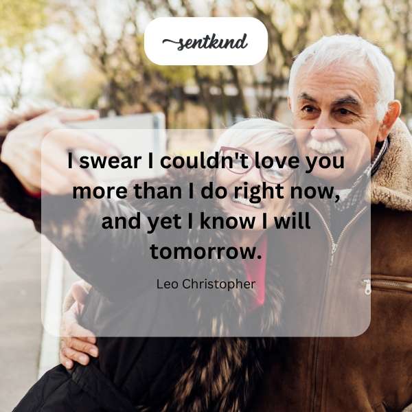 A couple embraces tenderly under a starlit sky, symbolizing ever-growing love.