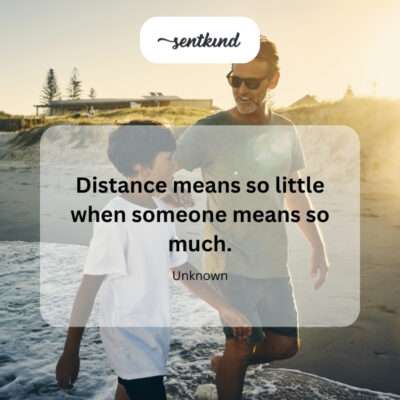 Distance means little.