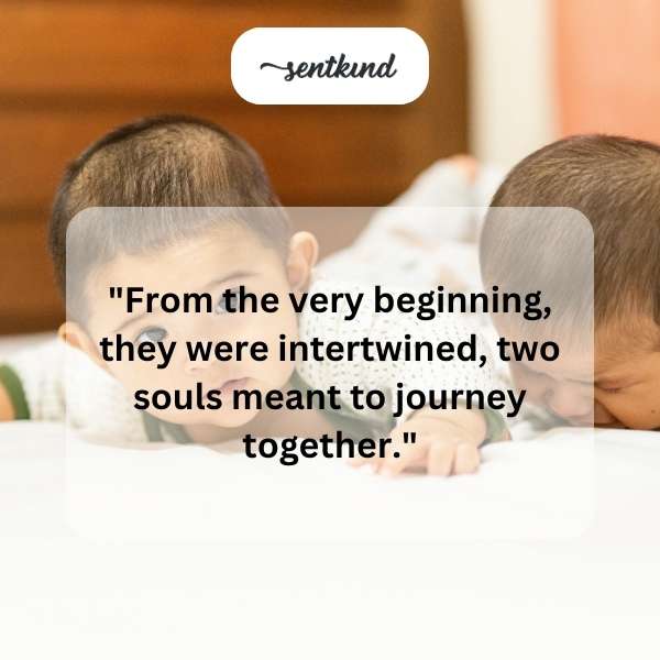 Intertwined twin souls.