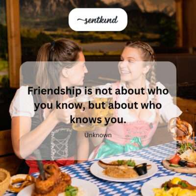 Who knows you.