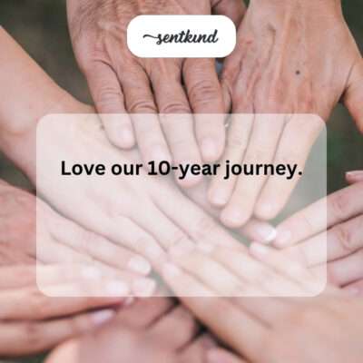 Love our 10-year journey.