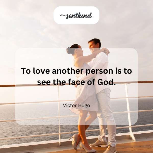 A person gazes at a loving embrace between two figures, bathed in golden light.