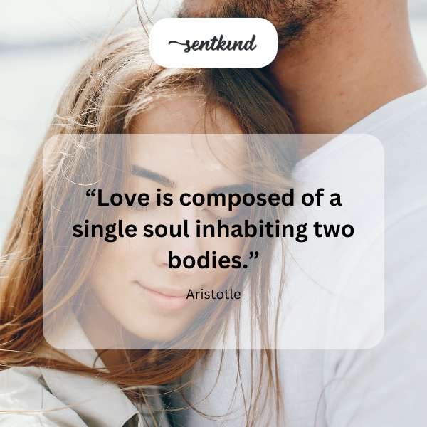 Two intertwined figures represent a shared soul.