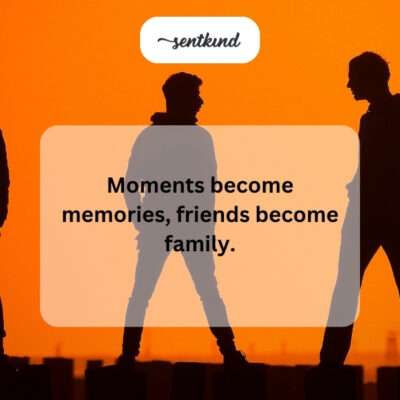 Friends become family.