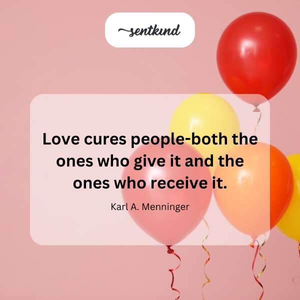 Heart shaped hands exchanging light represent the healing power of love.