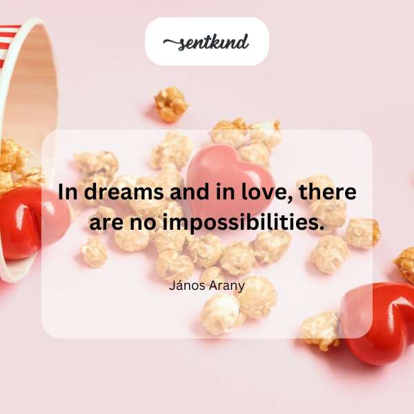 A dreamy landscape with hearts floating in the sky, symbolizing love's boundless nature.