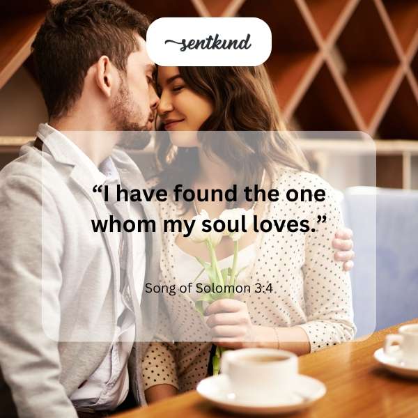 A couple embraces tenderly, symbolizing profound love and connection.