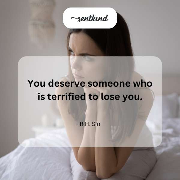 A person embraces another tightly, conveying deep affection and fear of separation.