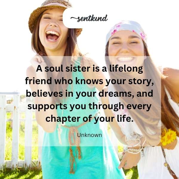 Two diverse women share a joyful embrace outdoors, representing a deep friendship.