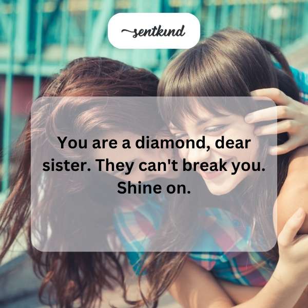 A brilliant diamond sparkles with resilience.