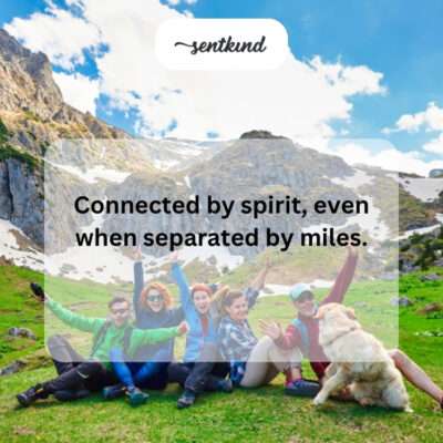 Spiritually connected friends.
