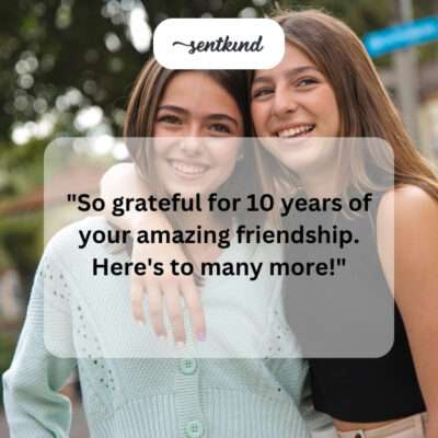 Grateful for 10 years.