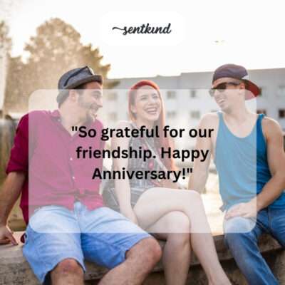 Grateful friendship.