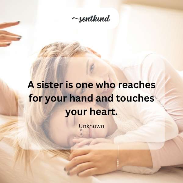 A close-up image of two sisters' hands clasped together, symbolizing their strong emotional connection.