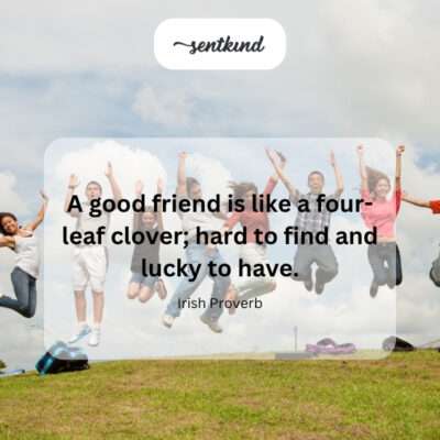 Friend, four-leaf clover.