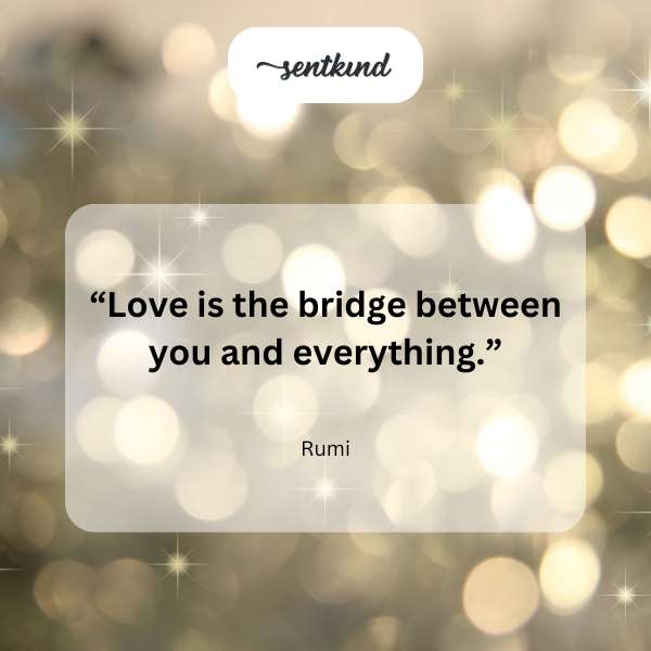 A bridge extends toward a radiant, heart-shaped light in the distance.