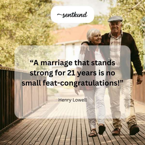 A celebratory image symbolizing a 21st wedding anniversary.