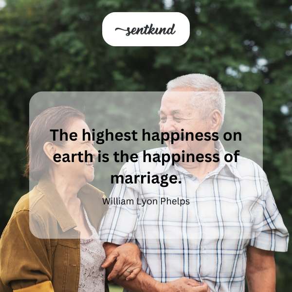 A happy couple smiles at each other during their wedding ceremony.