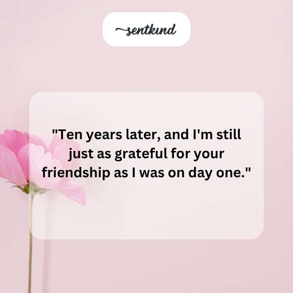 A then-and-now photo of friends, or a photo showing genuine appreciation.