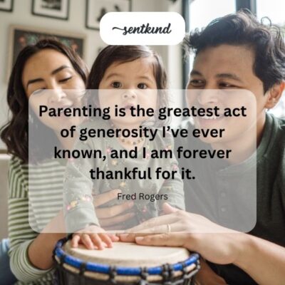 A parent tenderly holding a child's hand, representing the selfless giving and thankfulness in family life.