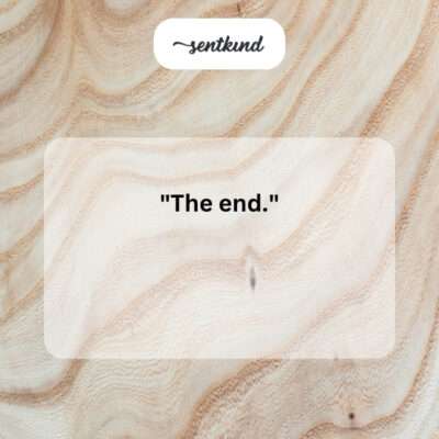 Ending.