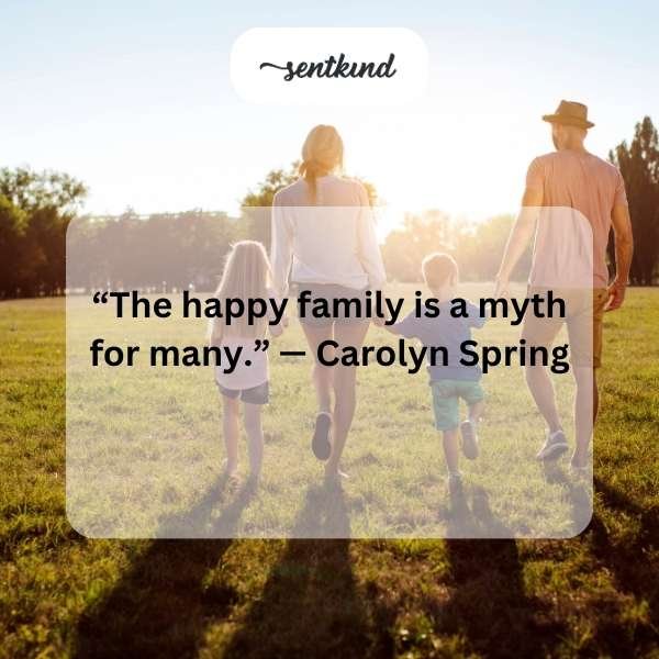 A diverse group of stylized figures representing a family, with some figures dealing with small, simple knots and others struggling with large, complex tangles, illustrating different types of family problems.